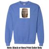 Adult Heavy Blend Heather Royal or Red 60/40 Fleece Crew (S) Thumbnail