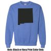 Adult Heavy Blend Heather Royal or Red 60/40 Fleece Crew (S) Thumbnail