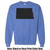 Adult Heavy Blend Heather Royal or Red 60/40 Fleece Crew (S) Thumbnail
