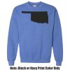 Adult Heavy Blend Heather Royal or Red 60/40 Fleece Crew (S) Thumbnail