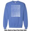 Adult Heavy Blend Heather Royal or Red 60/40 Fleece Crew (S) Thumbnail
