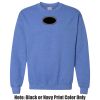 Adult Heavy Blend Heather Royal or Red 60/40 Fleece Crew (S) Thumbnail