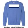 Adult Heavy Blend Heather Royal or Red 60/40 Fleece Crew (S) Thumbnail