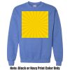 Adult Heavy Blend Heather Royal or Red 60/40 Fleece Crew (S) Thumbnail