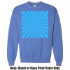 Adult Heavy Blend Heather Royal or Red 60/40 Fleece Crew (S) Thumbnail