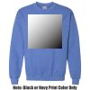 Adult Heavy Blend Heather Royal or Red 60/40 Fleece Crew (S) Thumbnail