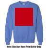 Adult Heavy Blend Heather Royal or Red 60/40 Fleece Crew (S) Thumbnail