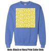 Adult Heavy Blend Heather Royal or Red 60/40 Fleece Crew (S) Thumbnail