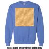 Adult Heavy Blend Heather Royal or Red 60/40 Fleece Crew (S) Thumbnail