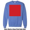 Adult Heavy Blend Heather Royal or Red 60/40 Fleece Crew (S) Thumbnail