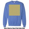 Adult Heavy Blend Heather Royal or Red 60/40 Fleece Crew (S) Thumbnail
