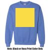 Adult Heavy Blend Heather Royal or Red 60/40 Fleece Crew (S) Thumbnail
