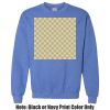 Adult Heavy Blend Heather Royal or Red 60/40 Fleece Crew (S) Thumbnail