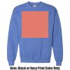 Adult Heavy Blend Heather Royal or Red 60/40 Fleece Crew (S) Thumbnail