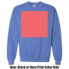 Adult Heavy Blend Heather Royal or Red 60/40 Fleece Crew (S) Thumbnail