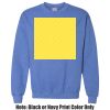 Adult Heavy Blend Heather Royal or Red 60/40 Fleece Crew (S) Thumbnail