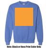 Adult Heavy Blend Heather Royal or Red 60/40 Fleece Crew (S) Thumbnail