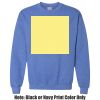 Adult Heavy Blend Heather Royal or Red 60/40 Fleece Crew (S) Thumbnail