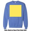 Adult Heavy Blend Heather Royal or Red 60/40 Fleece Crew (S) Thumbnail