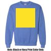 Adult Heavy Blend Heather Royal or Red 60/40 Fleece Crew (S) Thumbnail