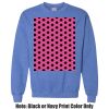 Adult Heavy Blend Heather Royal or Red 60/40 Fleece Crew (S) Thumbnail
