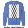 Adult Heavy Blend Heather Royal or Red 60/40 Fleece Crew (S) Thumbnail