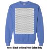 Adult Heavy Blend Heather Royal or Red 60/40 Fleece Crew (S) Thumbnail