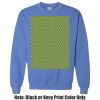 Adult Heavy Blend Heather Royal or Red 60/40 Fleece Crew (S) Thumbnail