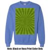 Adult Heavy Blend Heather Royal or Red 60/40 Fleece Crew (S) Thumbnail