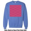 Adult Heavy Blend Heather Royal or Red 60/40 Fleece Crew (S) Thumbnail