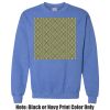 Adult Heavy Blend Heather Royal or Red 60/40 Fleece Crew (S) Thumbnail
