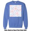 Adult Heavy Blend Heather Royal or Red 60/40 Fleece Crew (S) Thumbnail