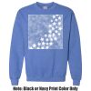 Adult Heavy Blend Heather Royal or Red 60/40 Fleece Crew (S) Thumbnail