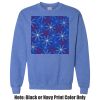 Adult Heavy Blend Heather Royal or Red 60/40 Fleece Crew (S) Thumbnail