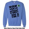 Adult Heavy Blend Heather Royal or Red 60/40 Fleece Crew (S) Thumbnail