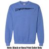 Adult Heavy Blend Heather Royal or Red 60/40 Fleece Crew (S) Thumbnail