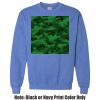 Adult Heavy Blend Heather Royal or Red 60/40 Fleece Crew (S) Thumbnail