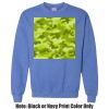 Adult Heavy Blend Heather Royal or Red 60/40 Fleece Crew (S) Thumbnail