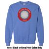 Adult Heavy Blend Heather Royal or Red 60/40 Fleece Crew (S) Thumbnail