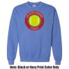 Adult Heavy Blend Heather Royal or Red 60/40 Fleece Crew (S) Thumbnail