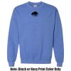 Adult Heavy Blend Heather Royal or Red 60/40 Fleece Crew (S) Thumbnail