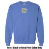 Adult Heavy Blend Heather Royal or Red 60/40 Fleece Crew (S) Thumbnail