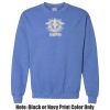 Adult Heavy Blend Heather Royal or Red 60/40 Fleece Crew (S) Thumbnail