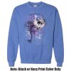 Adult Heavy Blend Heather Royal or Red 60/40 Fleece Crew (S) Thumbnail