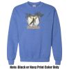 Adult Heavy Blend Heather Royal or Red 60/40 Fleece Crew (S) Thumbnail