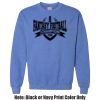 Adult Heavy Blend Heather Royal or Red 60/40 Fleece Crew (S) Thumbnail