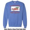 Adult Heavy Blend Heather Royal or Red 60/40 Fleece Crew (S) Thumbnail