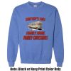 Adult Heavy Blend Heather Royal or Red 60/40 Fleece Crew (S) Thumbnail