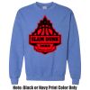 Adult Heavy Blend Heather Royal or Red 60/40 Fleece Crew (S) Thumbnail
