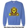 Adult Heavy Blend Heather Royal or Red 60/40 Fleece Crew (S) Thumbnail